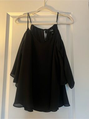 a.n.a Black Cold-Shoulder Camisole